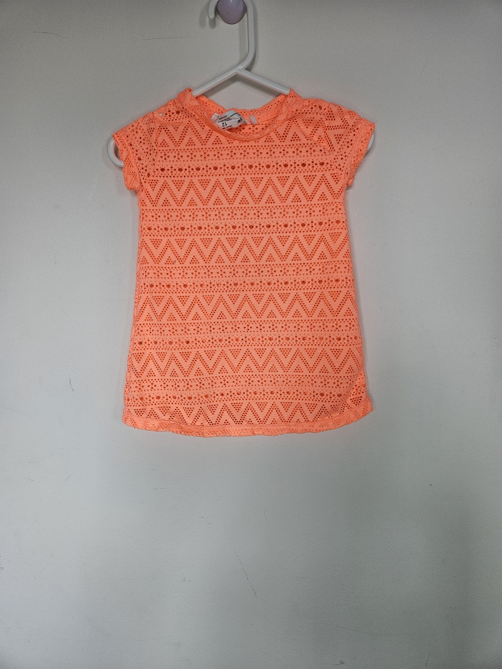 Surface Coral Pink Lace Swim Cover Up Size 12 Beachwear🩷